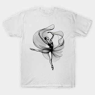 Ballerina Dancer Silhouette T-Shirt